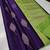 Blue green silk blend jacuard work festival saree with unstitched blouse piece
