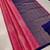 Pink blue silk blend jacuard work festival saree with unstitched blouse piece