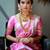 Baby pink silk blend jacuard work festival saree with unstitched blouse piece