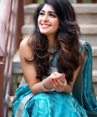 Turquoise silk blend jacuard work festival saree with unstitched blouse piece 4