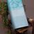 Turquoise silk blend jacuard work festival saree with unstitched blouse piece