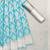 Turquoise silk blend jacuard work festival saree with unstitched blouse piece