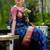 Blue pink  silk blend jacuard work festival saree with unstitched blouse piece