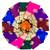 Wine  silk blend jacuard work festival saree with unstitched blouse piece