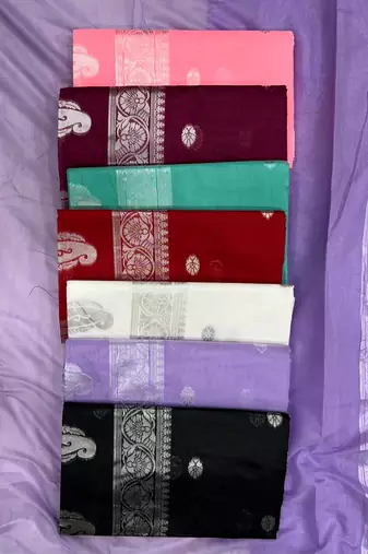 Black linen jacuard work festival saree with unstitched blouse piece