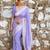 Lavender linen jacuard work festival saree with unstitched blouse piece