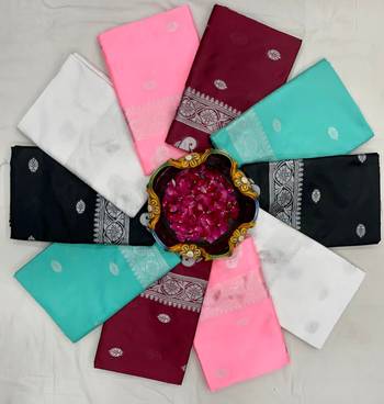 Wine linen jacuard work festival saree with unstitched blouse piece 4