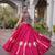 Roman Lehenga Choli Set With Kutchi Embroidery And Gota Work