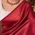Maroon silk blend jacuard work festival saree with unstitched blouse piece