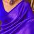 Royal blue silk blend jacuard work festival saree with unstitched blouse piece