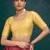 Beige art silk plain elbow sleeves readymade stylish stitched blouse