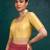 Beige art silk plain elbow sleeves readymade stylish stitched blouse