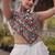 Roman Lehenga Choli Set With Kutchi Embroidery And Gota Work