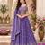 Light Purple Art Silk Embroidery Sequence work Lehenga Choli with Dupatta For Women 