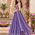 Light Purple Art Silk Embroidery Sequence work Lehenga Choli with Dupatta For Women 