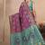 premium purple pure banarasi silk blend wedding and party wear saree with blouse