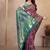 premium purple pure banarasi silk blend wedding and party wear saree with blouse