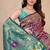 premium purple pure banarasi silk blend wedding and party wear saree with blouse