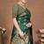 premium dark green banarasi silk blend wedding and party wear saree with blouse