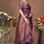 premium dark purple banarasi silk blend wedding and party wear saree with blouse