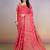 premium pink  banarasi silk blend wedding and party wear saree with blouse