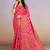premium pink  banarasi silk blend wedding and party wear saree with blouse