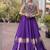Roman Silk Lehenga Top Set With Pan Patti Gota And Mirror Lace