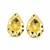 Flowing teardrop design gold plated drop earring for women and girls