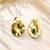 Flowing teardrop design gold plated drop earring for women and girls