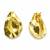 Flowing teardrop design gold plated drop earring for women and girls
