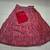 Red Net Embroidery Sequence work Lehenga Choli with Dupatta For Women 
