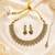 Glimmery round and oval shape brown kundan stone mehandi gold plated choker set