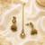 Glimmery round and oval shape brown kundan stone mehandi gold plated choker set