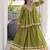 Kora Cotton Lehenga Choli Set With Zari And Mirror Lace Work