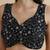 Black embroidered silk blouse