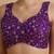 Purpleembroidered silk blouse