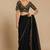 Black heavy embroidered designer blouse