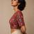 Maroon heavy embroidered designer blouse