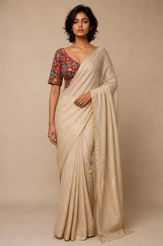 Maroon heavy embroidered designer blouse