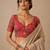 Pink heavy embroidered designer blouse