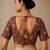 Purple heavy embroidered designer blouse