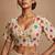 White heavy embroidered designer blouse