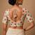 White heavy embroidered designer blouse