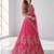 PINK  SEQUINS & EMBROIDERED NET FESTIVAL LEHENGA CHOLI SET FOR WOMEN'S