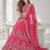 PINK  SEQUINS & EMBROIDERED NET FESTIVAL LEHENGA CHOLI SET FOR WOMEN'S