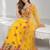 YELLOW  SEQUINS & EMBROIDERED NET FESTIVAL LEHENGA CHOLI SET FOR WOMEN'S