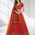 ORANGE SEQUINS & EMBROIDERED CHINNON FESTIVAL LEHENGA CHOLI SET FOR WOMEN'S