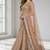 BROWN  SEQUINS & EMBROIDERED NET FESTIVAL LEHENGA CHOLI SET FOR WOMEN'S
