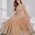 BROWN  SEQUINS & EMBROIDERED NET FESTIVAL LEHENGA CHOLI SET FOR WOMEN'S