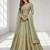 GREEN  SEQUINS & EMBROIDERED NET FESTIVAL LEHENGA CHOLI SET FOR WOMEN'S